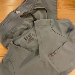 XS light blue Figs scrubs